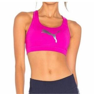 Puma Women's Vibrant Pink Sports Bra